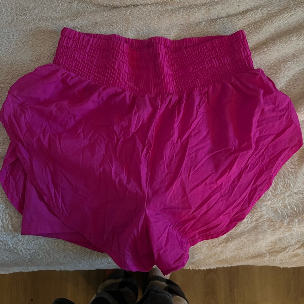 Hot pink shorts
